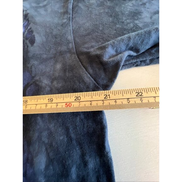 The Mountain Skeleton Play Dead playing Guitar Blue/black Tie Dye Goth Sz Large - Picture 5 of 8